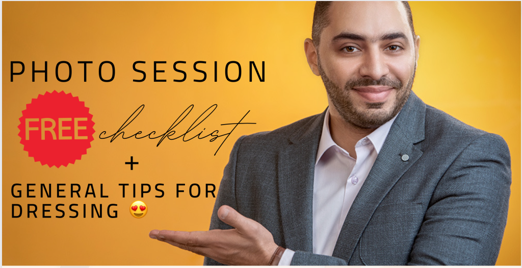 Photo Session Free Checklist - Preparation By EGH Studio
